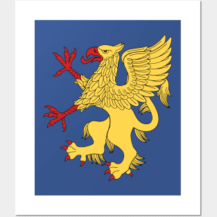 Griffin Rampant Or Posters and Art